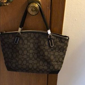 Coach Black Logo Handbag